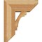 Ekena Millwork Merced Slat Rough Sawn Bracket w/ Offset Brace, Western Red Cedar, 8"W x 18"D x 22"H BKT0806X18X22MRC06RWR - alternate 4